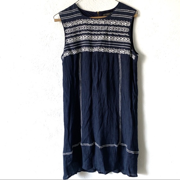 THML Dresses & Skirts - Navy blue and white tribal pattern THML dress